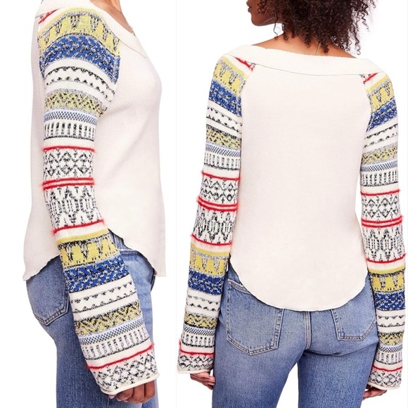 Free People Boho Fairground Thermal Top - Picture 9 of 12